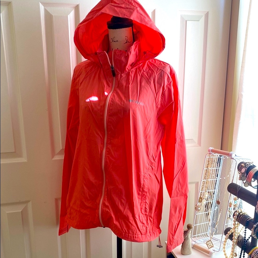 Columbia Pink Utility Jacket with Hood XXL plus